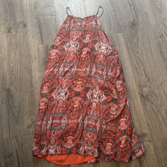 Lucky Brand Vibrant Orange Paisley Dress - Picture 7 of 8